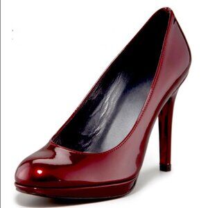 Stuart Weitzman Platswoon | 7.5 M | Red/Fire Quasar | NIB